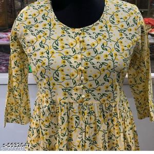 Rayon Slub Anarkali Kurta