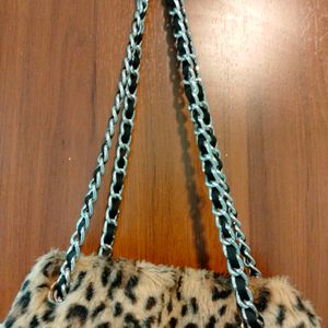 Animal Print Furr Bag