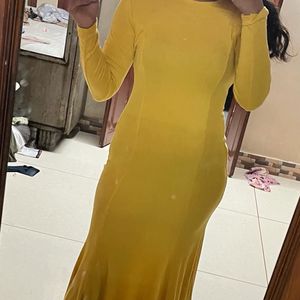 Bodycon Yellow Dress