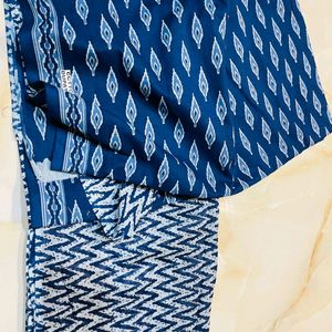 Blue Pure Cotton Suit