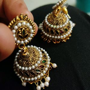 Moti & Meekari Earrings