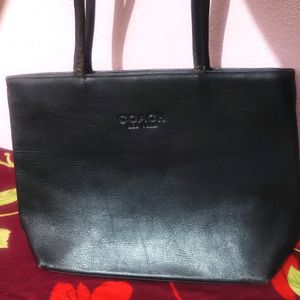 New Offer Coach Pure Leather Bag Big Good Conditio