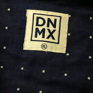 DNMX Blue Shirt With White Polka Dots