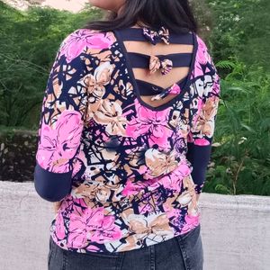 Printed Floral Top