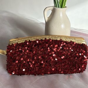 Glitter Pouch - For Stationery/ Makeup/ Etc