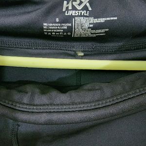 HRX Rapid Dry Black Gym Tights