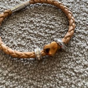 Fossil leather magnetic Unisex Bracelet