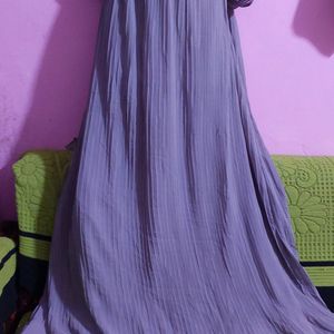 grey long frock