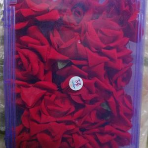 Red Velvet Rose Hair Pin