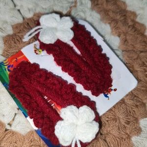 woolen handnade butterfly clip