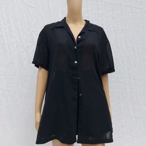 Chiffon Black Top