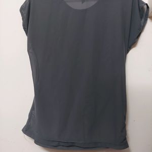 Owl Grey Net Tshirt