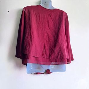 Maroon Western Tops For Women