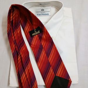 Anchor Red Stripe Men's Tie