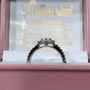 925 Italian Silver Ladies Ring