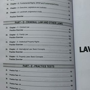 Law Entrance Test Book