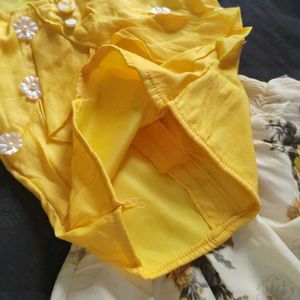 NEW Top And Skirt Yellow