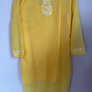 Lukhnavi work Kurti