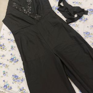 Embellished V NECK jumpsuit