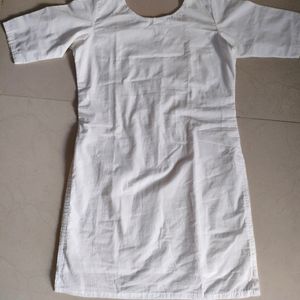 Plain White Kurti