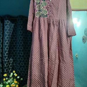 Max Long Kurta Dress,Openable Buttons