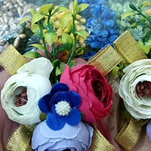 2 Pc Packing Floral Brooches