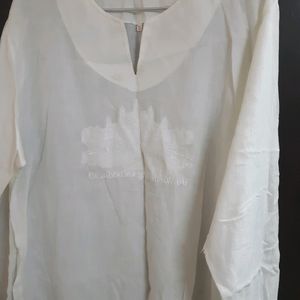 White XL Long Sleeve Top