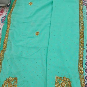 Light Green Colour Saree