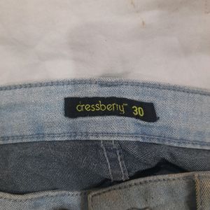 Dressberry blue mid raise jeans