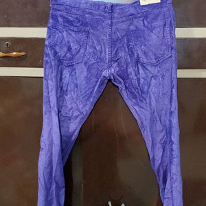 corduroy purple skinny  pant