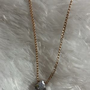 Drop Diamond Rose Gold Neckchain