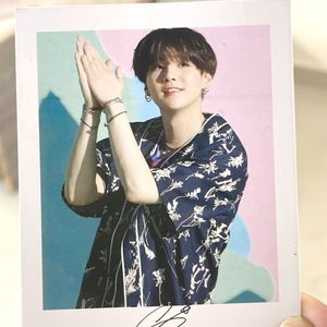 BTS Suga Polaroid Signed