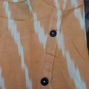 Cotton Stripes Long Kurti