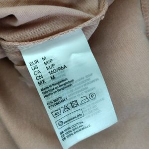 H&M Peach T Shirts Dress (Women's)