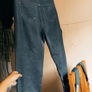 Blue Straight Jeans Without Flaws