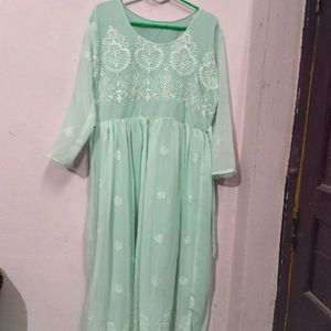 Chicken Kari Georgette Kurta Set