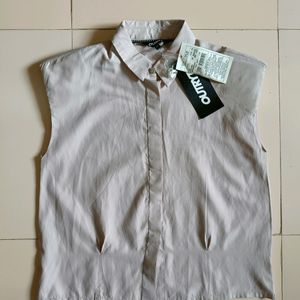 Ouryt women shirt with spread collar