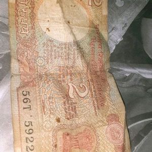 2 Rupee Note