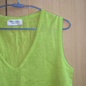 Neon Sleeveless Crop Top