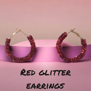 Glitter Tube Earrings