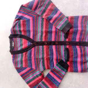 Warm Multicolored Sweater For Women