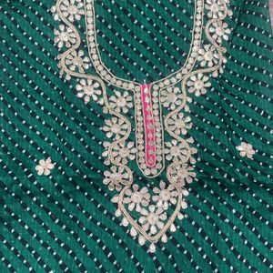 Gota Patti Leheriya Kurti Material