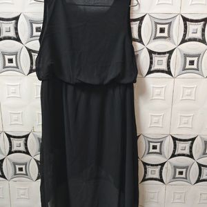 Women Maxi Middi Black Dress