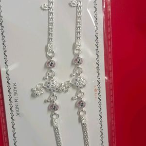 pure silver anklets / payal