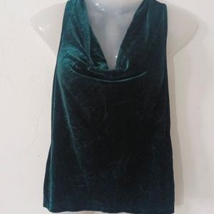 VELVET BOXY TOP