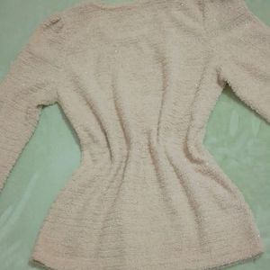 Cozy Winter Textured Sweater Polyester