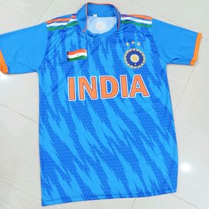 Sports T.Shirt/ INDIA VIRAT/ Blue Athletic Wear