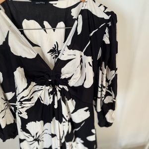 Black Floral Cutout Cotton Maxi Dress