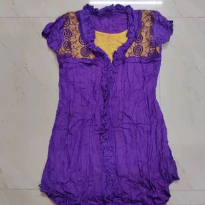 Purple Soft Cotton Top