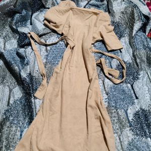 Sale Beige Korean Dress 💘